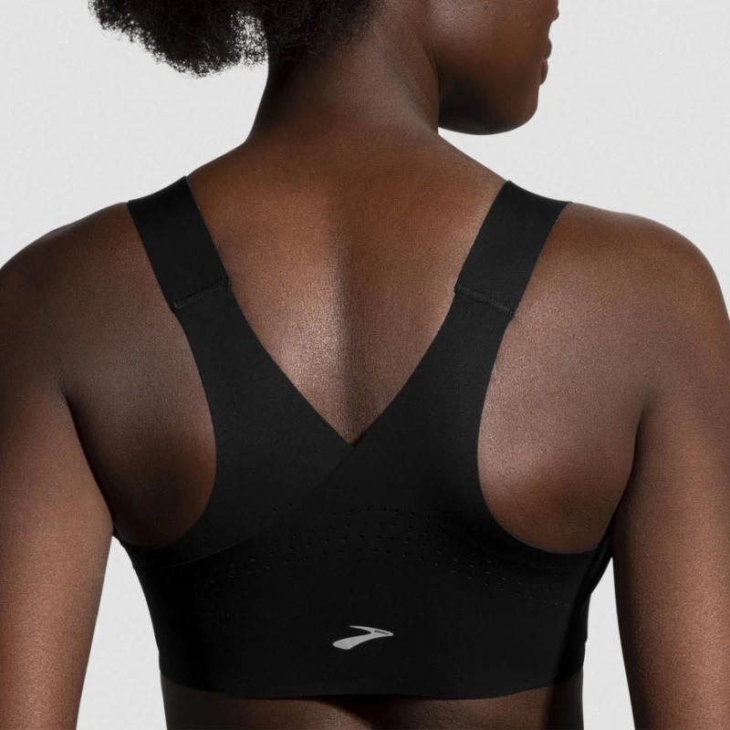Soutien-Gorge BROOKS Dare Zip Run Bra Black – Image 3