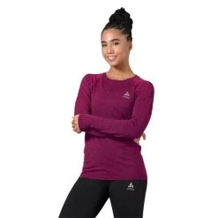 Tee-Shirt ODLO Essential Seamless LS Femme Festival Fucshsia