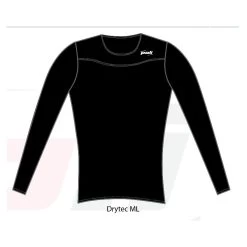 Tee-Shirt POLI Drytec Mixte Noir