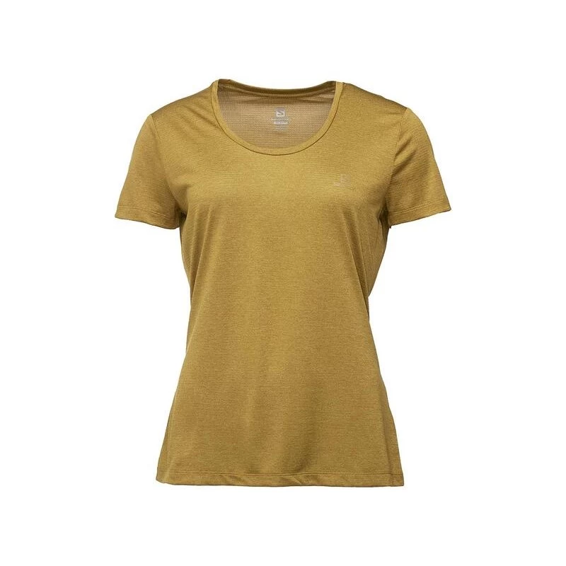 Tee-Shirt SALOMON Agile SS Tee Femme Cumin / Heather – Image 2