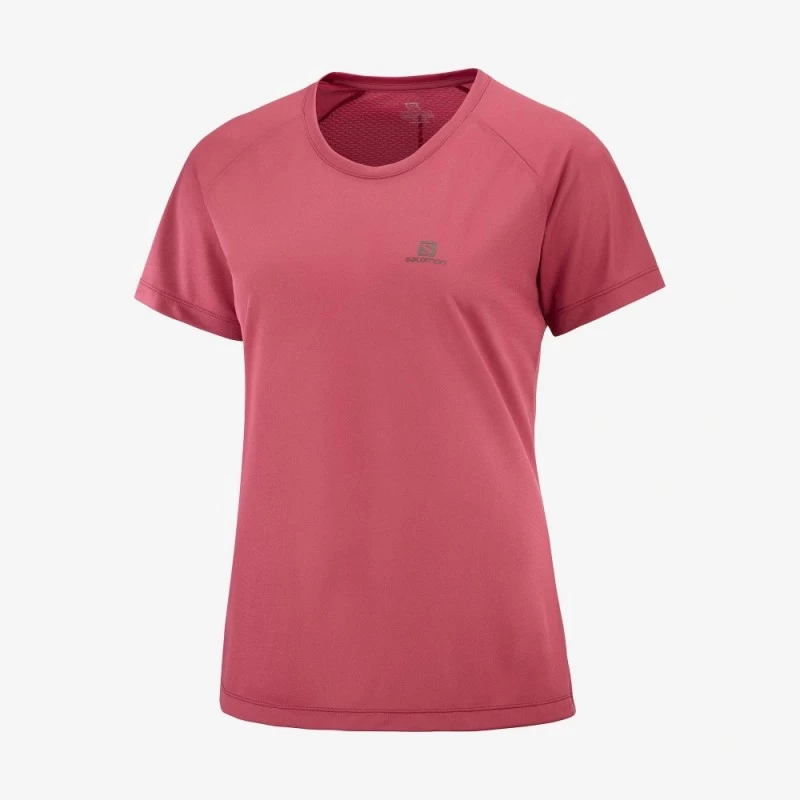 Tee-Shirt SALOMON Cross Rebel SS Tee Femme Earth Red – Image 2