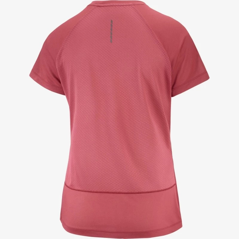 Tee-Shirt SALOMON Cross Rebel SS Tee Femme Earth Red – Image 5