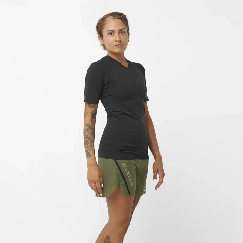 Tee-Shirt SALOMON S/LAB Ultra Tee Mixte Black – Image 7