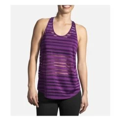 TOPr Brooks Hot Shot Tank Femme Violet Stripe