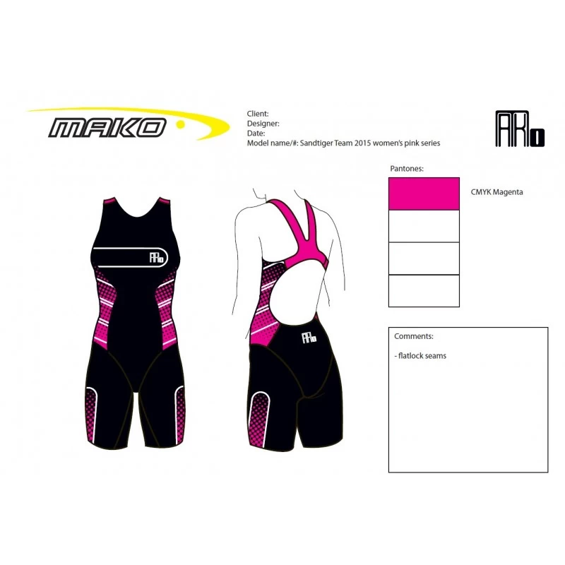 Trifonction MAKO Santiger Femme Noire/rose