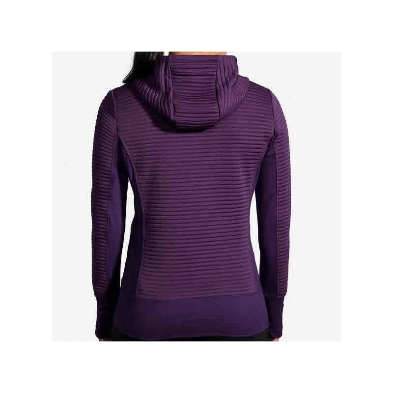 Veste BROOKS Fly-By Hoodie Femme Berry – Image 2