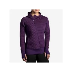 Veste BROOKS Fly-By Hoodie Femme Berry