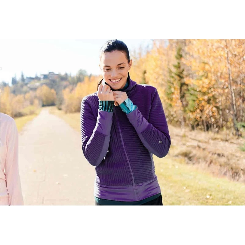 Veste BROOKS Fly-By Hoodie Femme Berry – Image 4