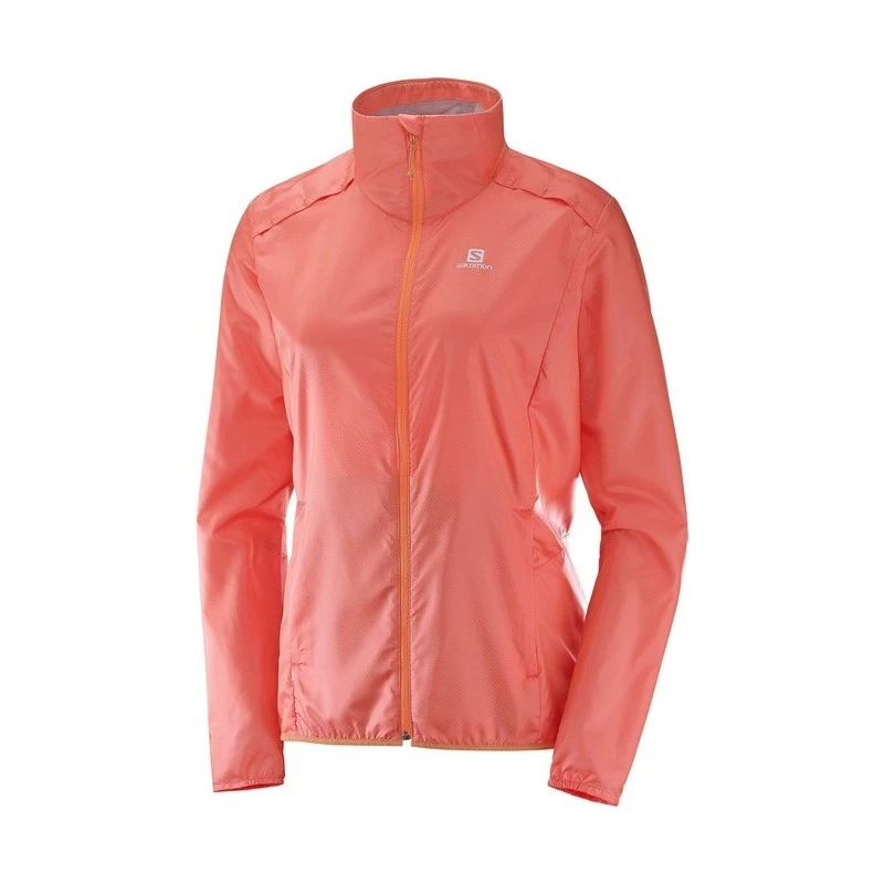 Veste SALOMON Agile Wind JKT Femme Corail