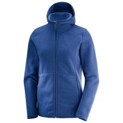 Veste SALOMON Bise Hoodie Femme Medieval Blue Heather