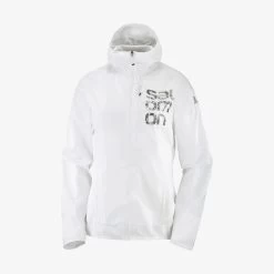 Veste SALOMON Bonatti Cross FZ Hoodie Femme White / Black