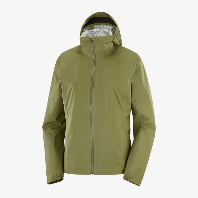 Veste SALOMON Bonatti Waterproof JKT Martini Olive – Image 2