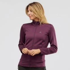 Veste SALOMON Discovery FZ W Femme Winetasting/heath