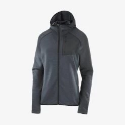 Veste SALOMON Essential Lightwarm Hoodie Femme Black