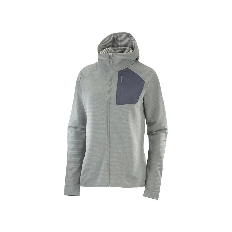 Veste SALOMON Essential Lightwarm Hoodie Femme Sedona / Sage – Image 7