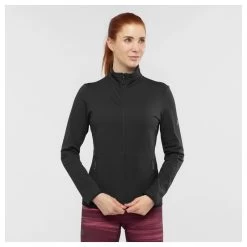 Veste SALOMON Outrack FZ Mid Femme Black
