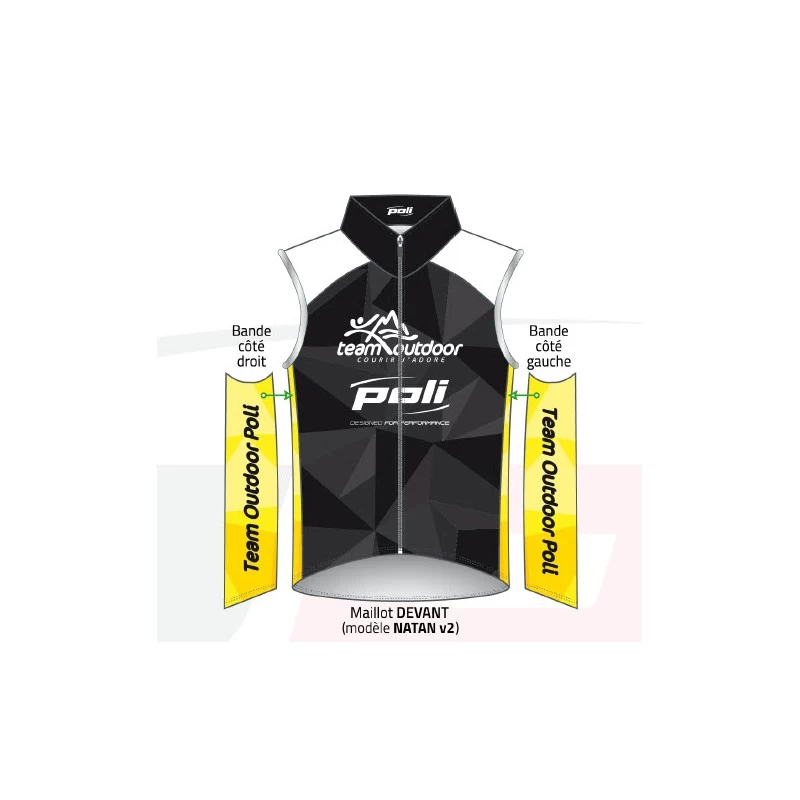 Veste Vélo Sans Manches TEAM OUTDOOR POLI Mixte